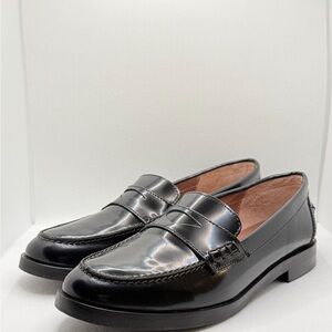 Barneys New York Black Loafers
